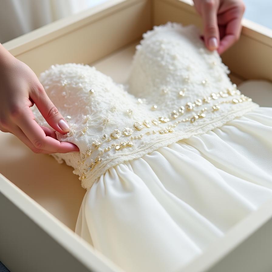 Brautkleid Konservierung und Hochzeitskleid Reinigung